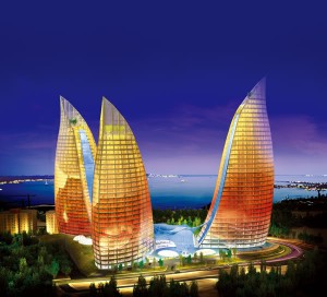 Баку, Огненные башни