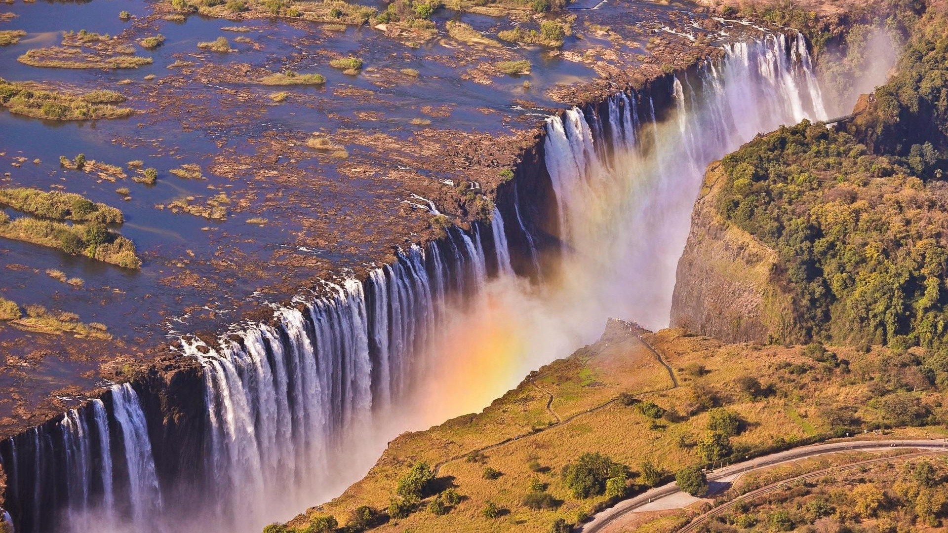 Зимбабве, водопад
