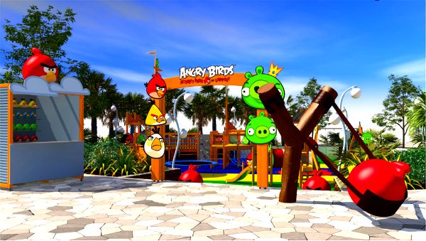 Новый парк развлечений Angry Birds